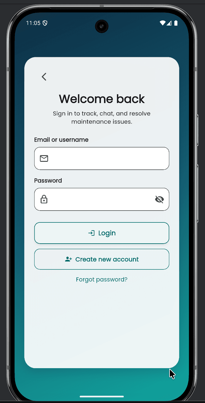 iFixIt mobile login screen with email and password fields.